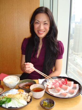 japanese woman eating
