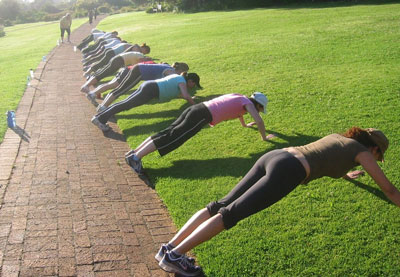 Boot camp press up